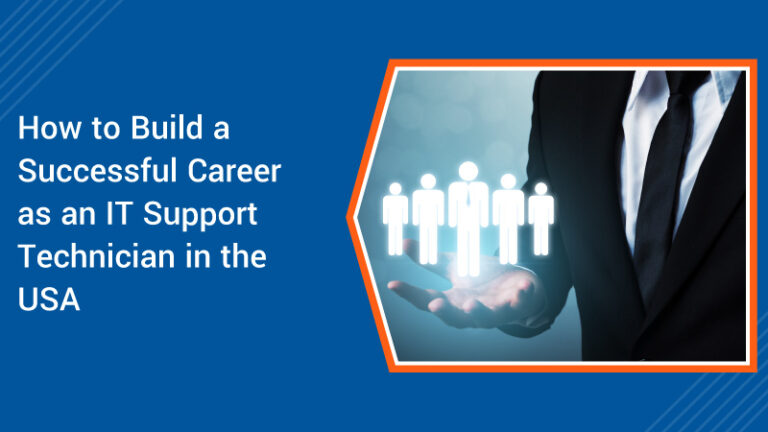 Aspiring IT support technician working in a US office environment