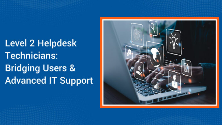 Level 2 Helpdesk Technician resolving IT support issue
